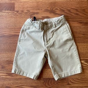 Boys Gap Kids Khaki Flat Front Shorts Size 12 Regular